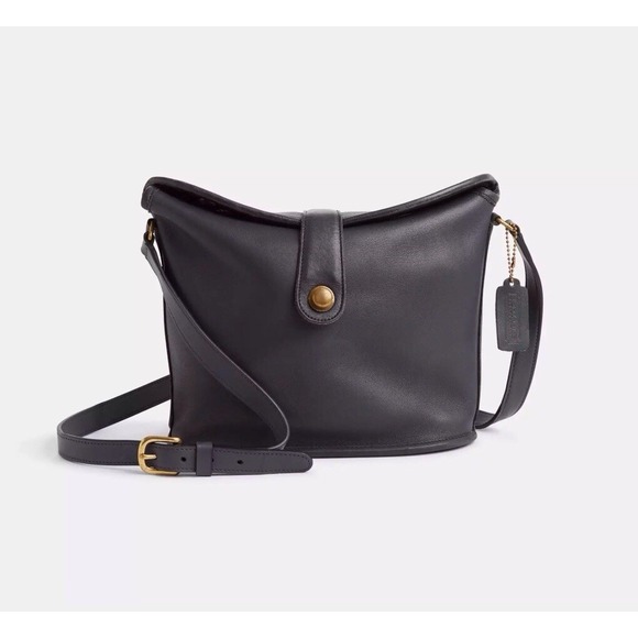 Coach Handbags - Coach Vintage Nottingham British Binocular Crossbody Bag Black Leather USA